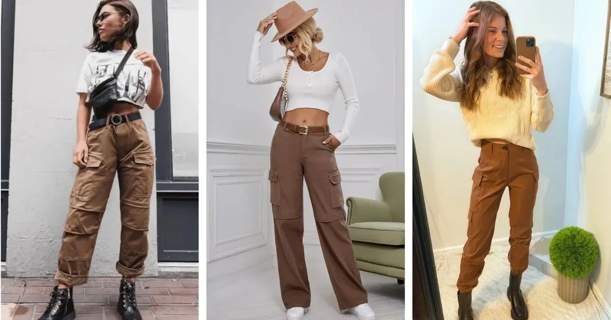 How to style brown cargo pants for women