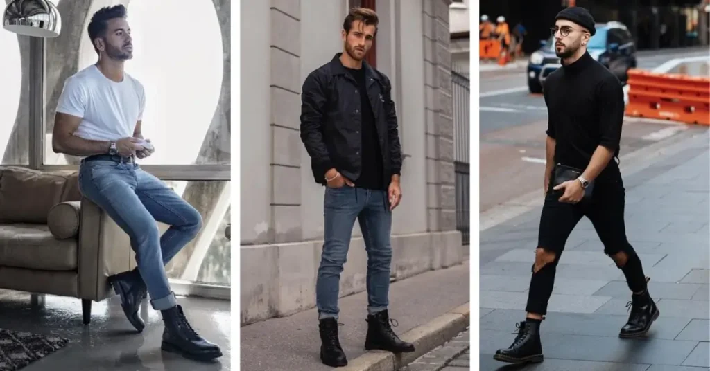 how to style combat boots for men