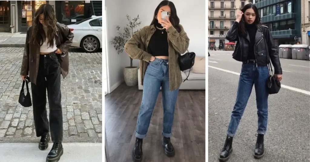 how to style doc martens with jeans