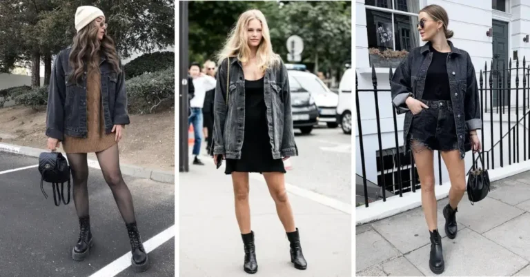 how to style a black jean jacket