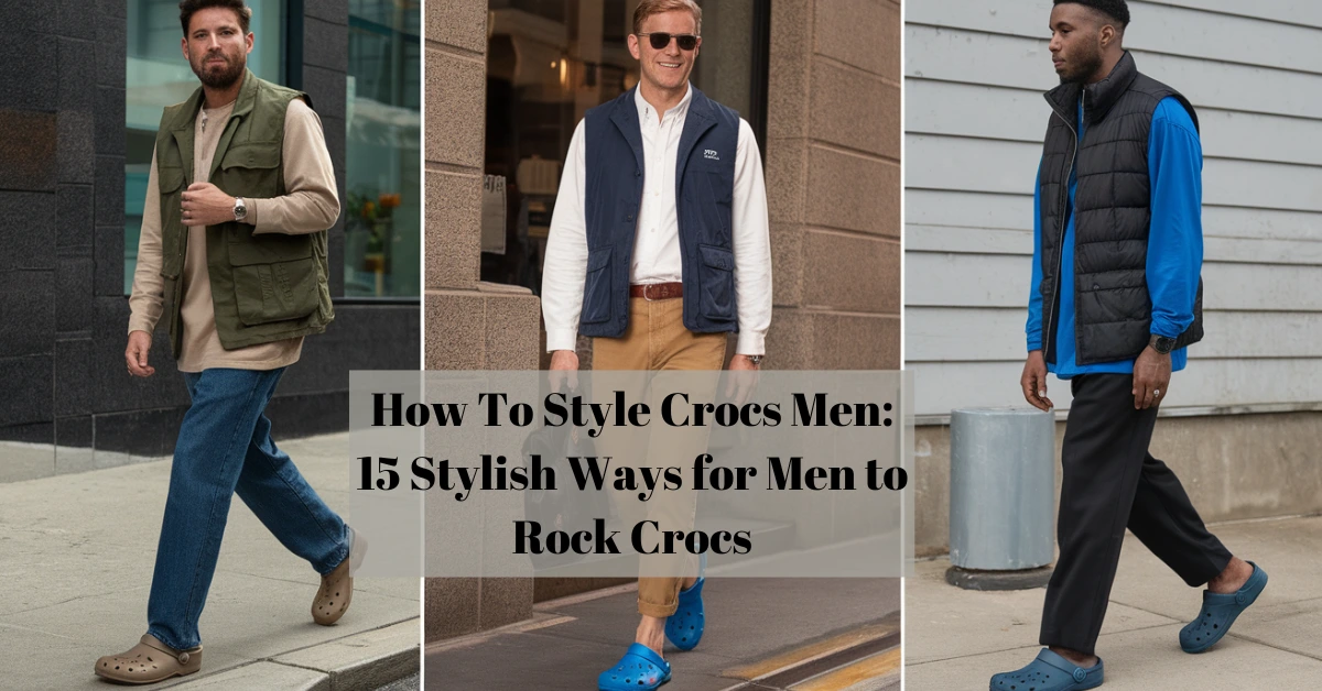 how to style crocs men