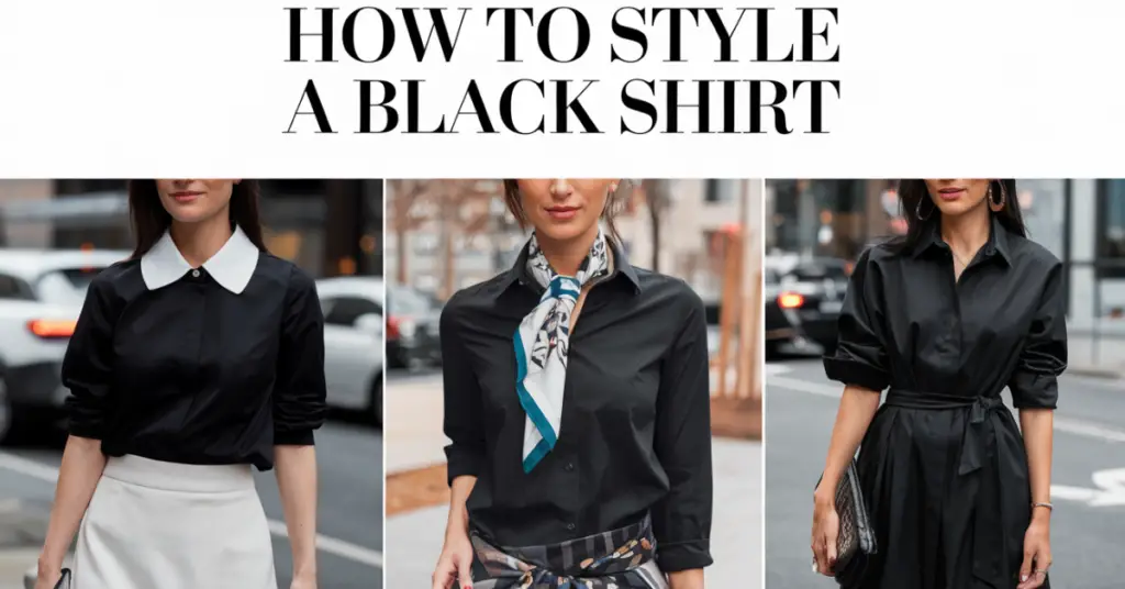 how to style a black shirt