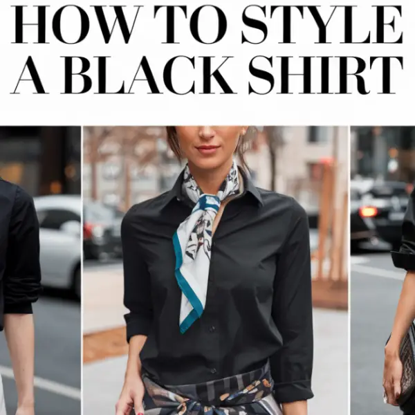 how to style a black shirt