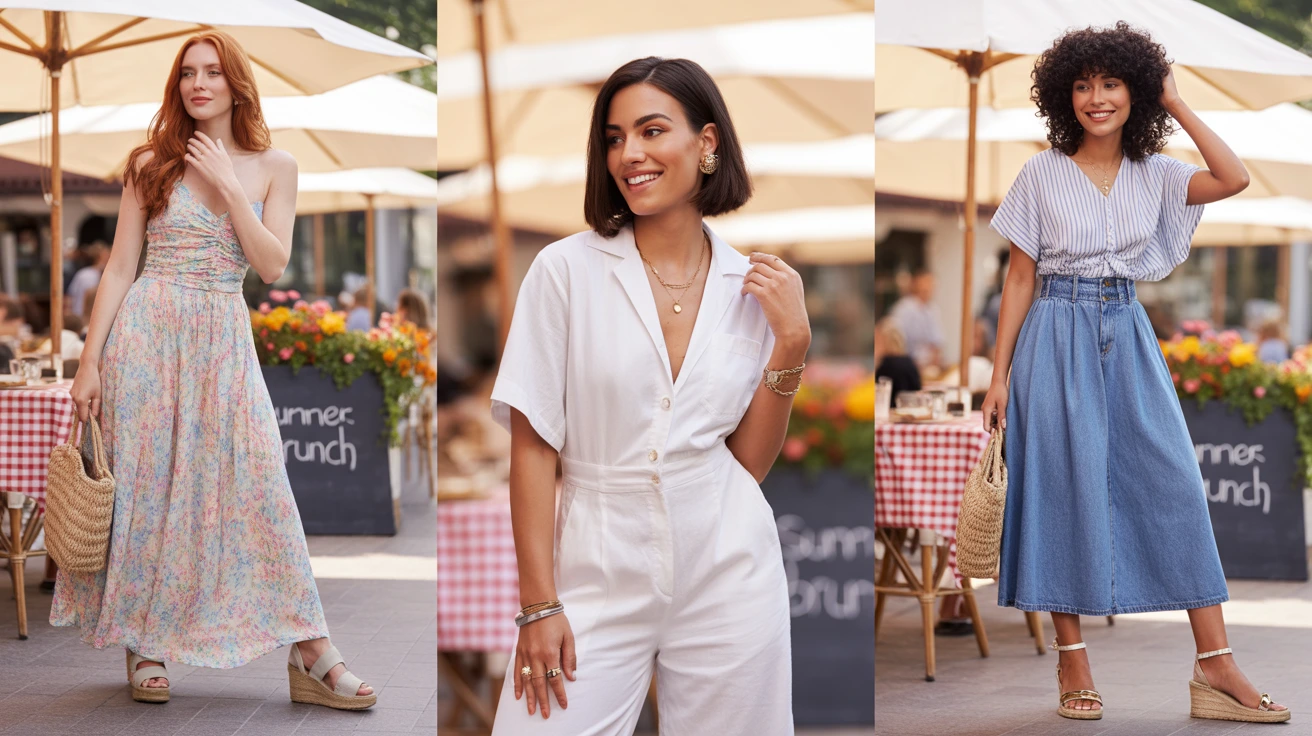 women wearing Summer Brunch Outfits