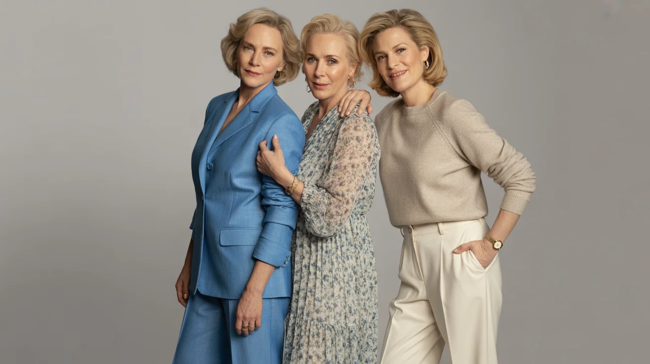 3 women wearing Outfits for Women Over 50