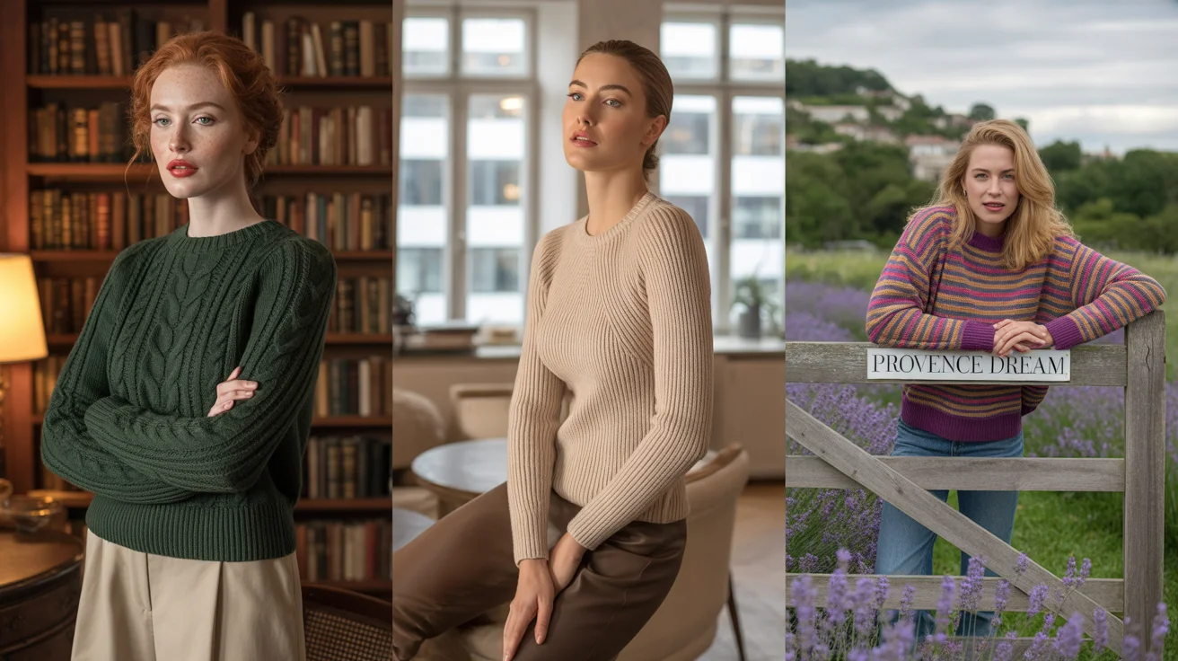 knitted sweater outfits