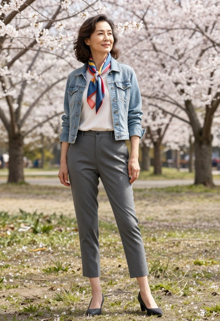 10 Spring Outfits for Women Over 50 That Will Instantly Upgrade Your Style! - 4. Effortless Layering with Light Jackets 1