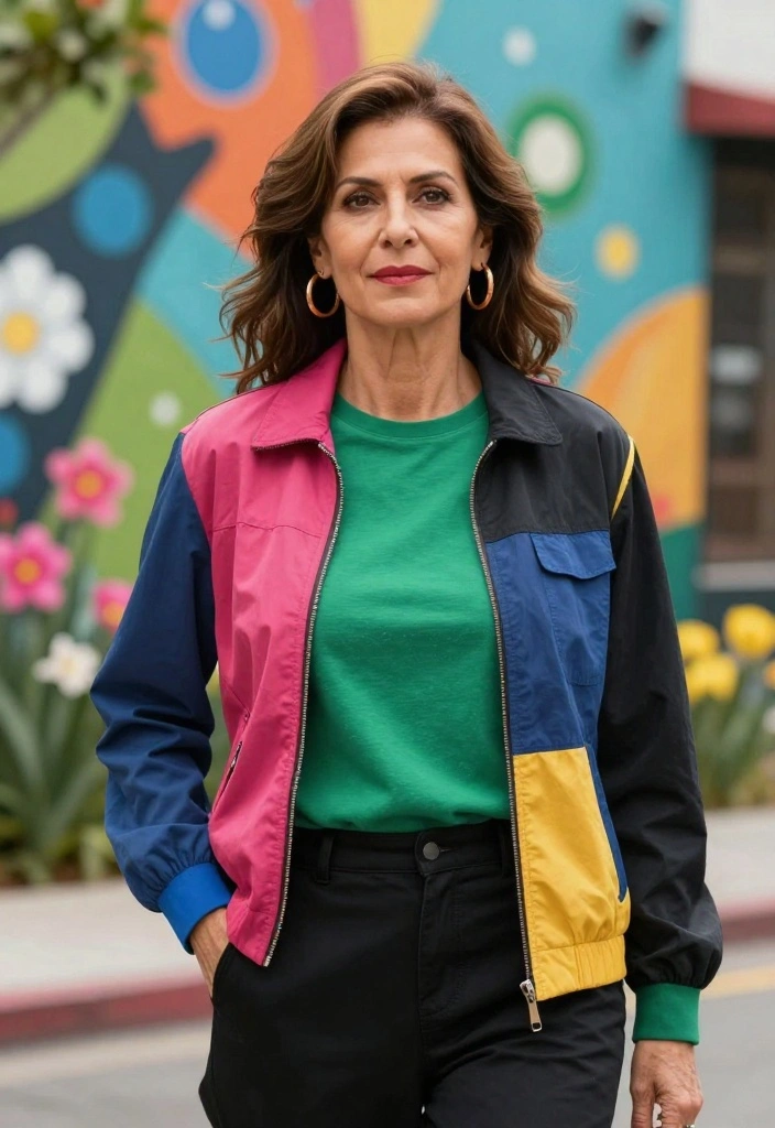 10 Spring Outfits for Women Over 50 That Will Instantly Upgrade Your Style! - 9. The Power of Color Blocking 1