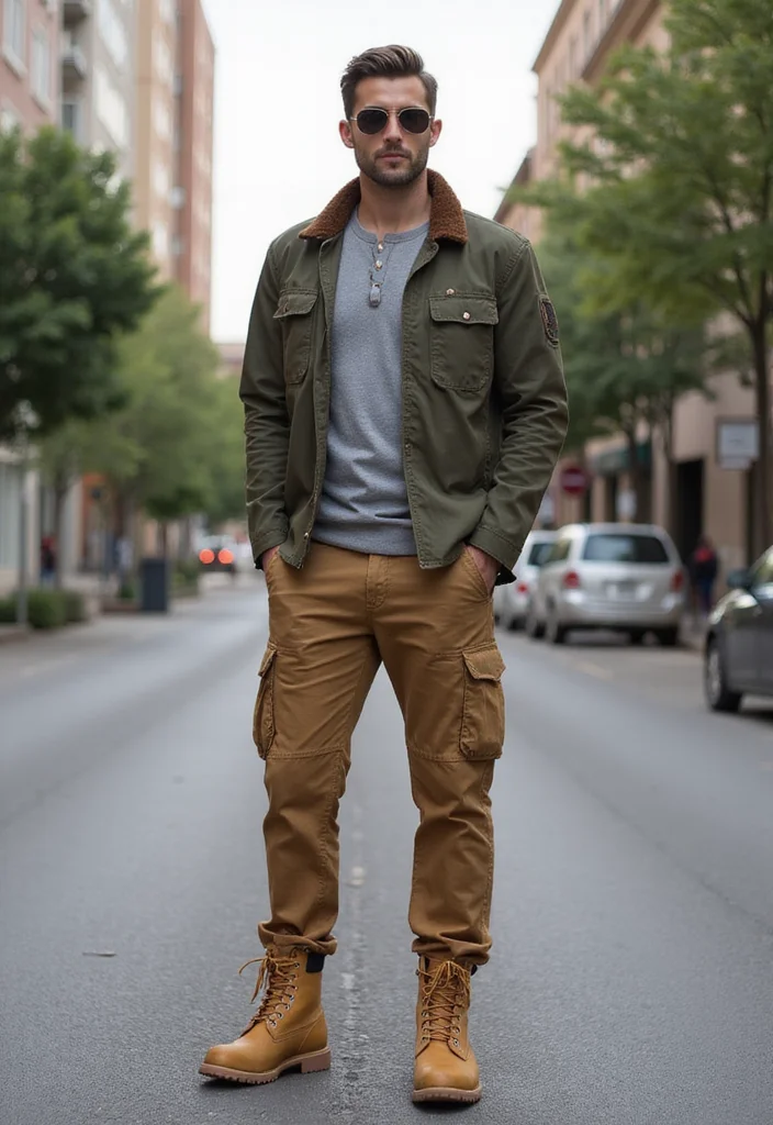 7 Inspiring Timberland Style Looks Every Modern Man Can Pull Off - 1. Rugged Urban Explorer