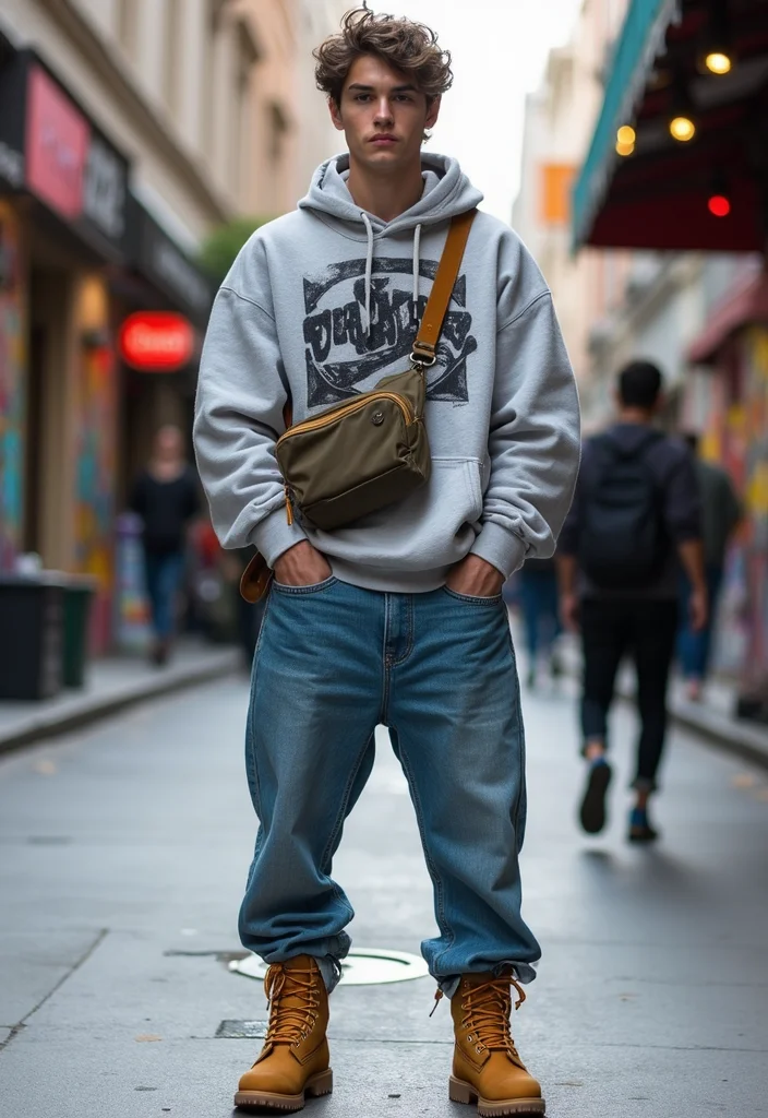 7 Inspiring Timberland Style Looks Every Modern Man Can Pull Off - 4. Streetwear Vibes