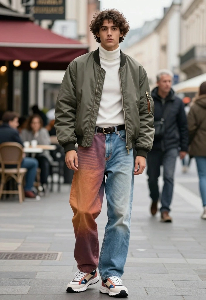 8 Trendy Baggy Jeans Men Street Styles That Will Make You Stand Out Instantly - 2. Streetwear Chic