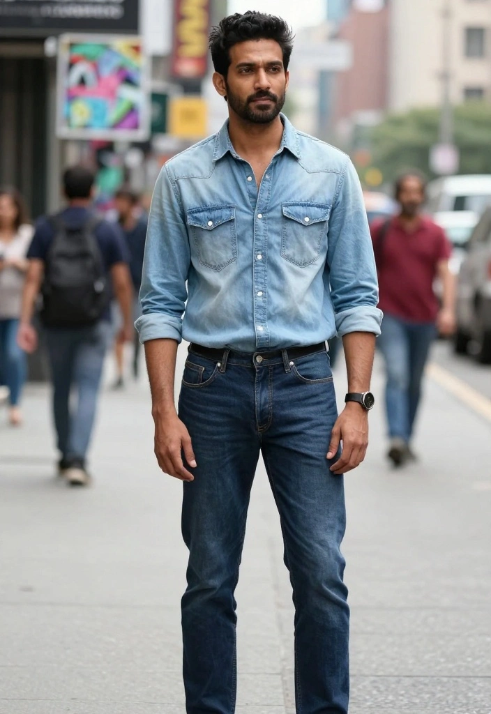 10 Clean Guy Outfits That Will Make You Look Effortlessly Stylish! - 5. Denim on Denim 1