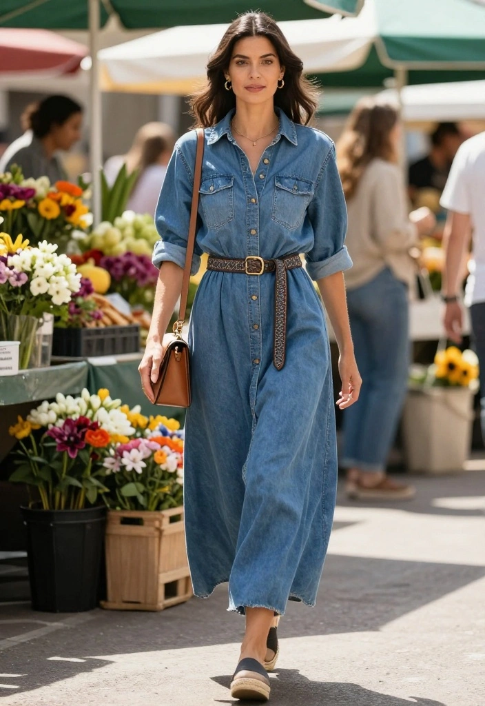 10 Gorgeous Spring Mom Outfits Everyone Will Obsess Over This Year - 7. Comfortable Maxi Shirt Dress 1