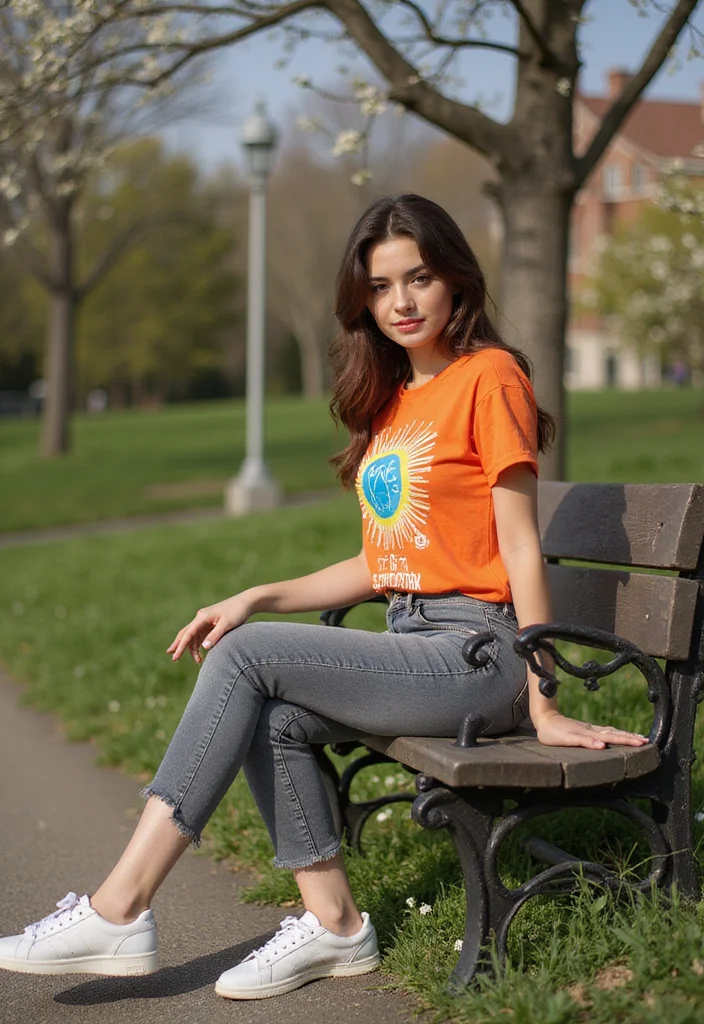 10 Grey Jeans Outfits for Spring That Will Transform Your Wardrobe! - 7. Graphic Tee for Bold Statements 1