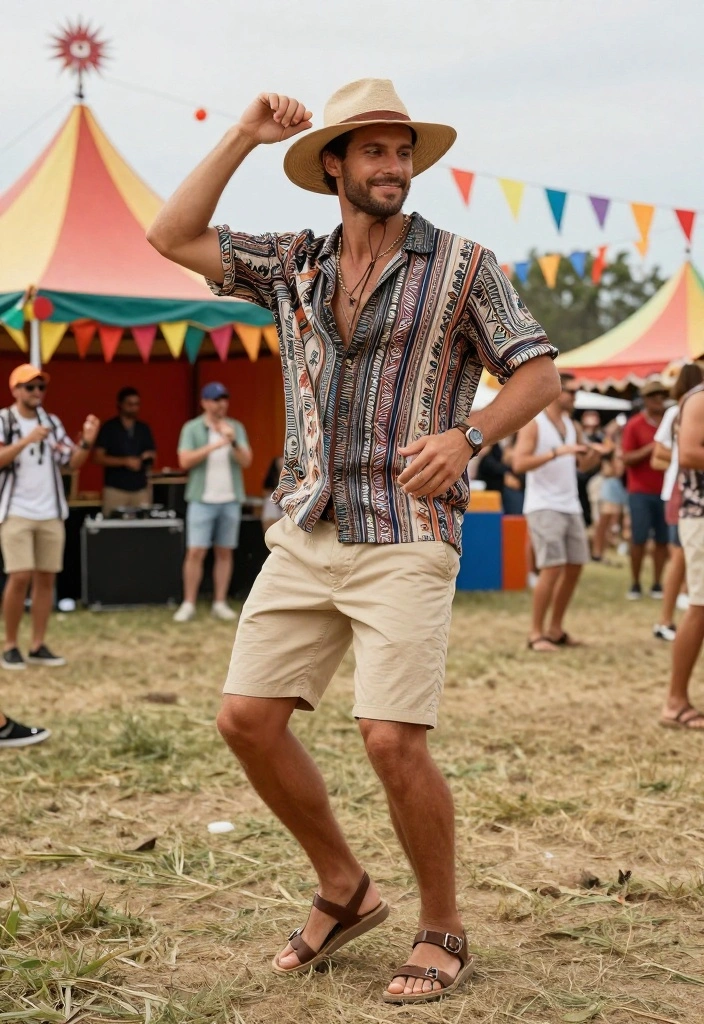 12 Trendy Bermuda Shorts Outfits for Men That Will Make You Stand Out This Summer! - 5. Boho Inspired 1