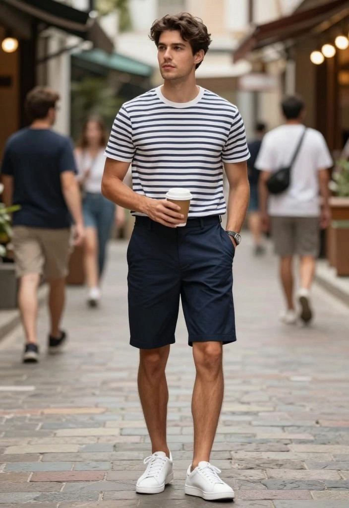 12 Trendy Bermuda Shorts Outfits for Men That Will Make You Stand Out This Summer! - 6. Classic and Timeless 1