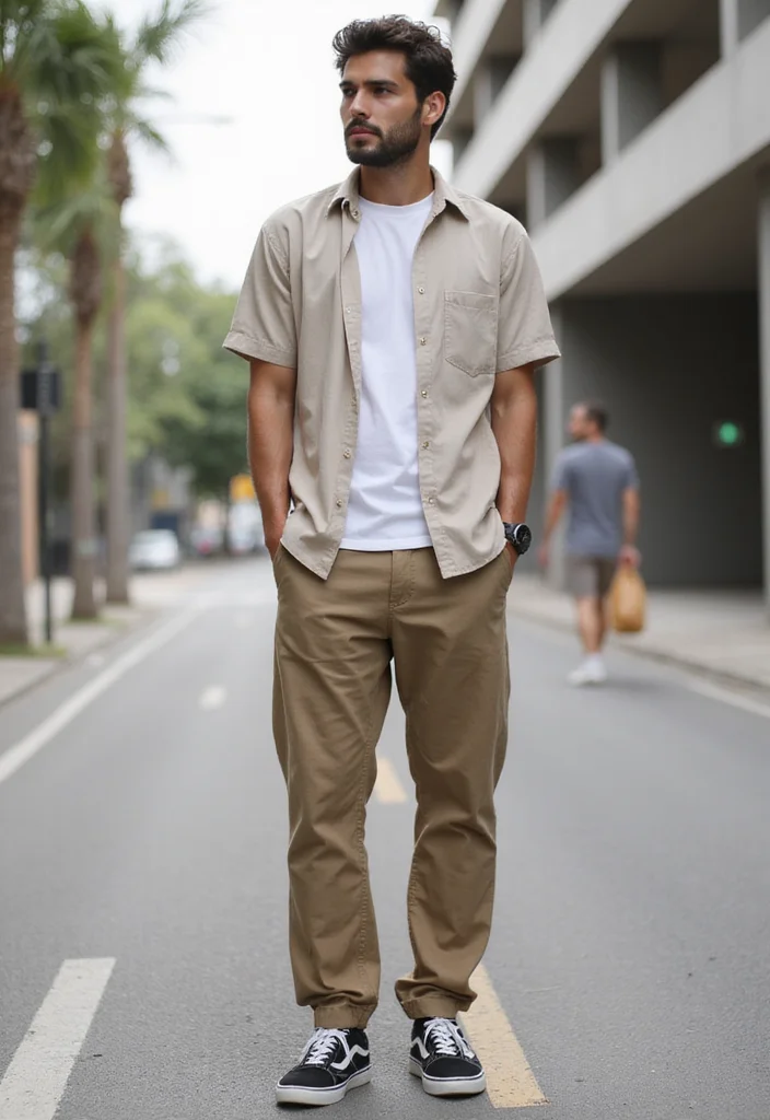 7 Inspiring Summer Outfits Men Streetwear Styles Every Modern Man Can Pull Off - 4. Street Style Layering 1