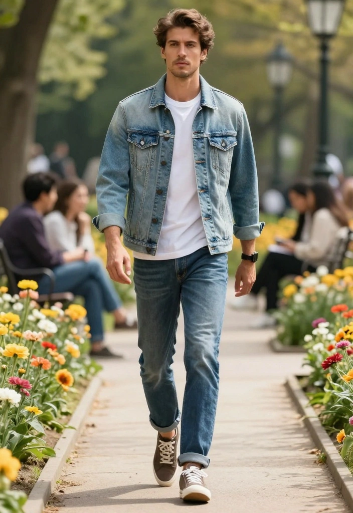 7 Spring Outfits for Men That Will Change Your Style Game Forever! - 3. The Classic Denim Jacket 1