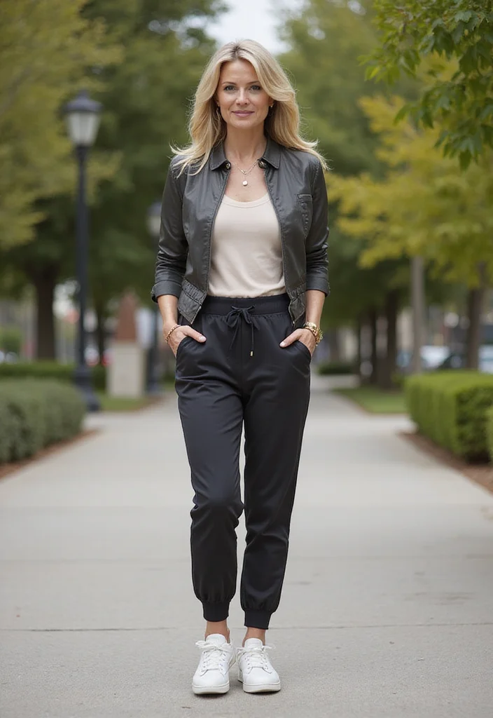 10 Gorgeous Over 50 Women's Fashion Looks Everyone Will Obsess Over This Year - 8. Athleisure for Flawless Comfort 1