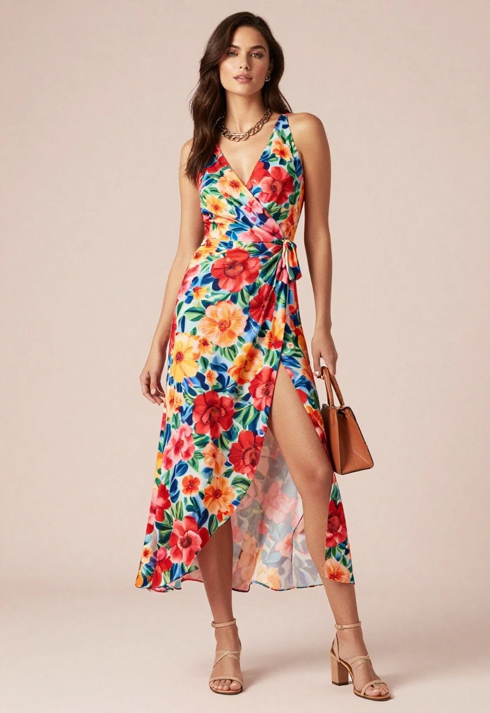 10 Stunning Over 40 Outfits That Will Blow Your Mind! - 1. Effortlessly Chic in a Wrap Dress 1