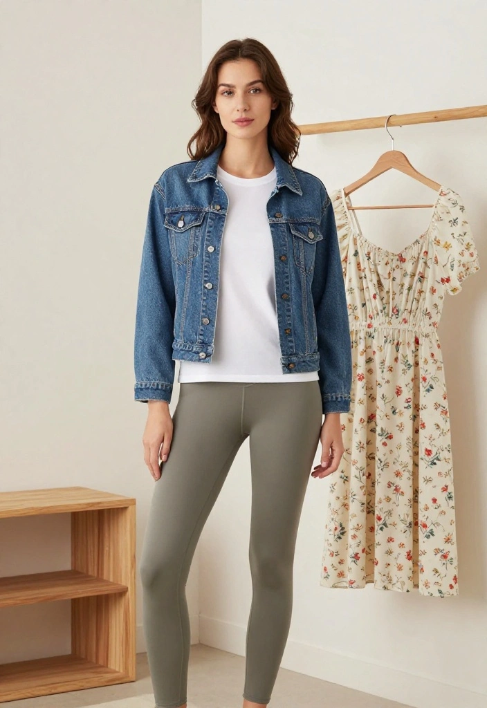 10 Stunning Over 40 Outfits That Will Blow Your Mind! - 5. Sporty in a Denim Jacket 1