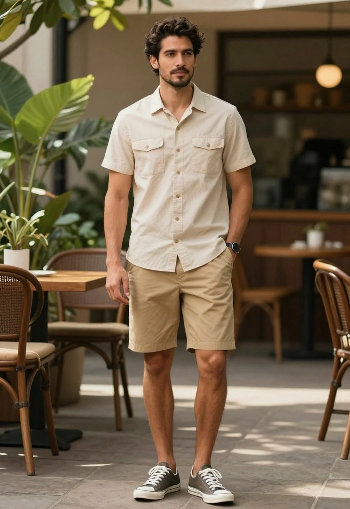 10 Stunning Shorts Outfits Every Man Should Try This Summer (You Won't Believe #5!) - 1. Classic Casual with a Twist 1