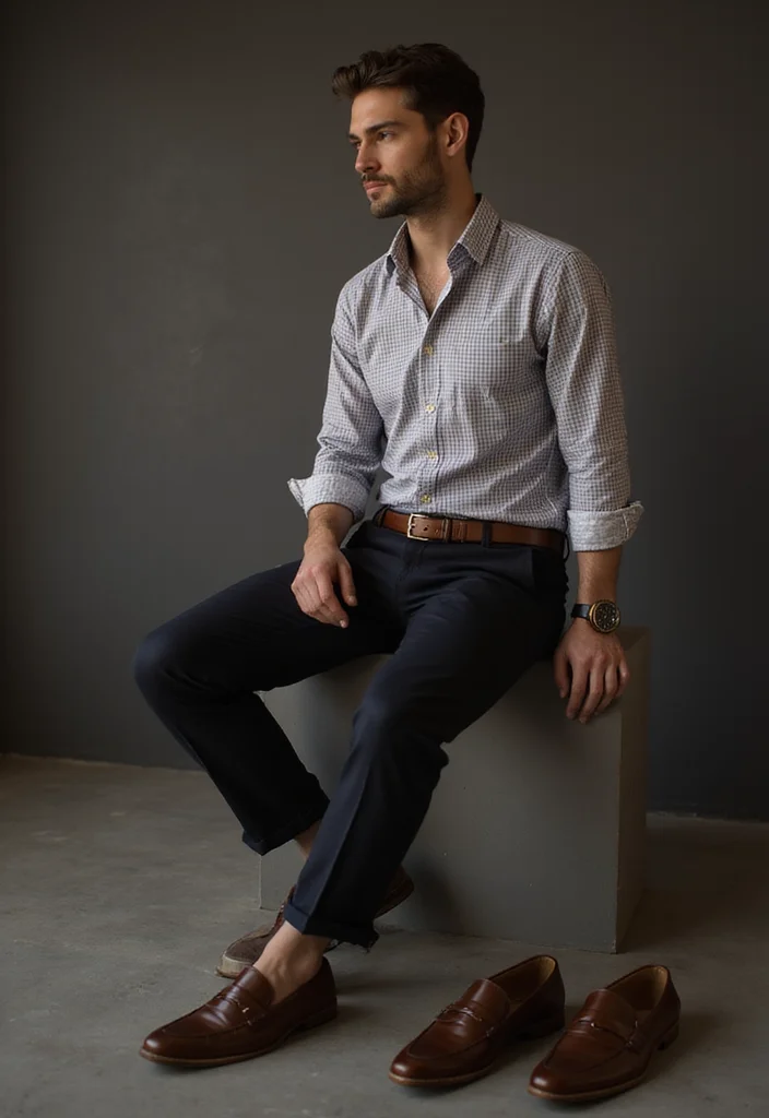 8 Stylish Outfit Ideas with Loafers for Men That Will Elevate Your Look Instantly! - 6. Date Night Delight 1