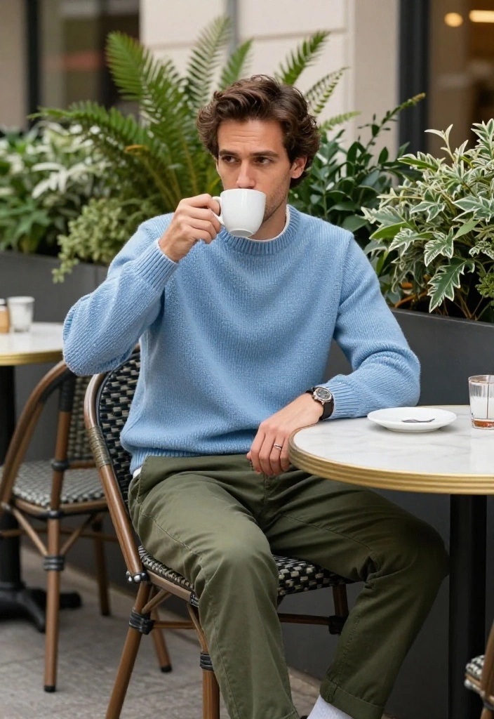 12 Classy Outfits for Men That Will Turn Heads Everywhere You Go! - 5. Casual Elegance with Chinos 1